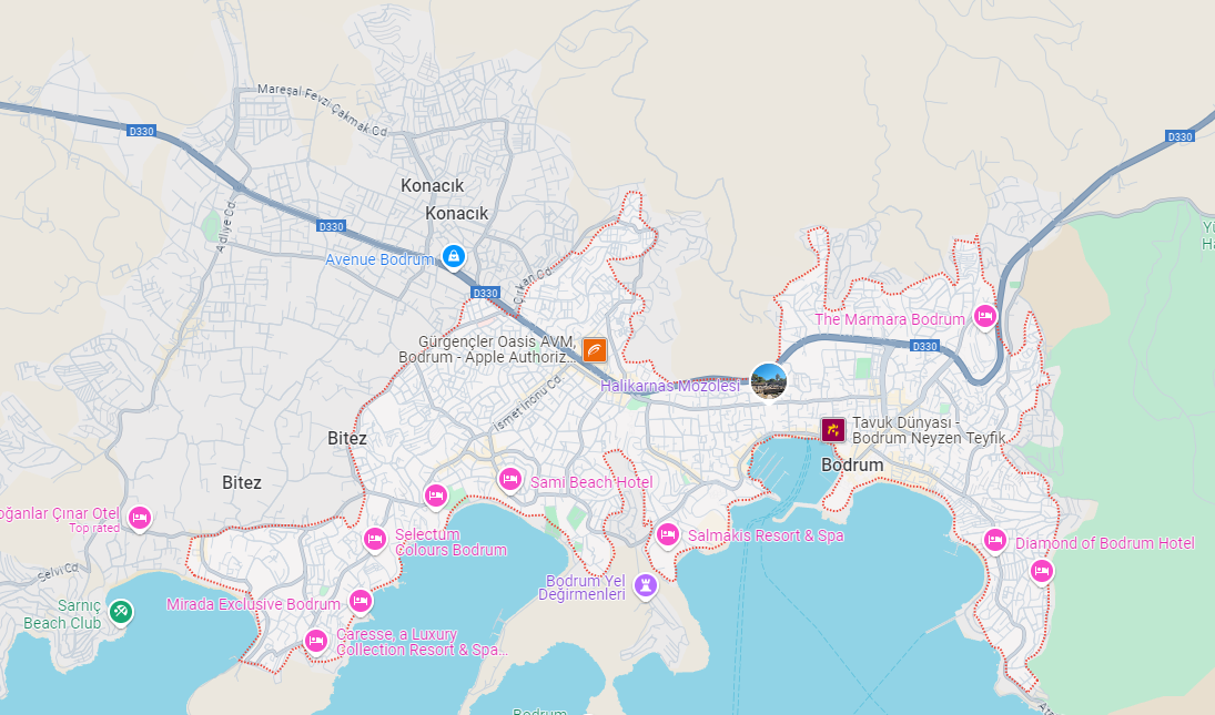 bodrums city map