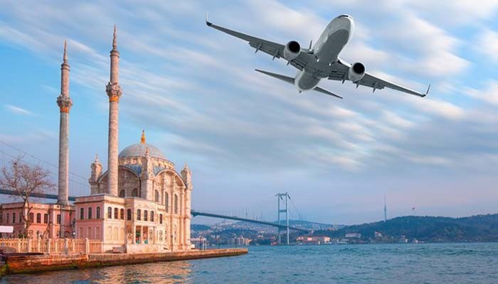 پرواز یک هواپیما به استانبول