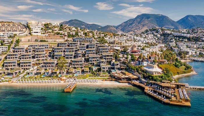 تصویری زیبا از یک هتل در بدروم